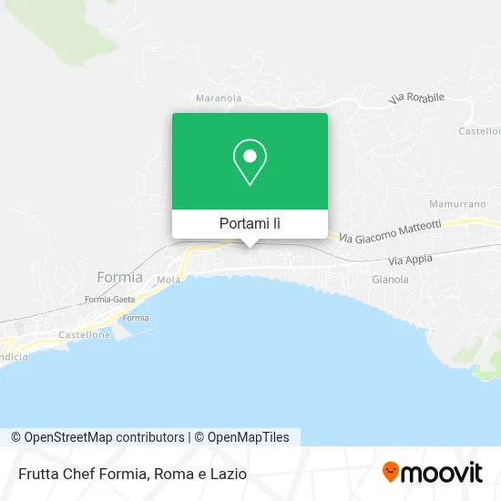 Mappa Frutta Chef Formia