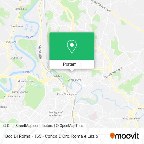 Mappa Bcc Di Roma - 165 - Conca D'Oro