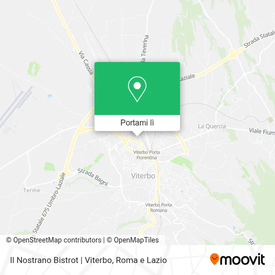 Mappa Il Nostrano Bistrot | Viterbo