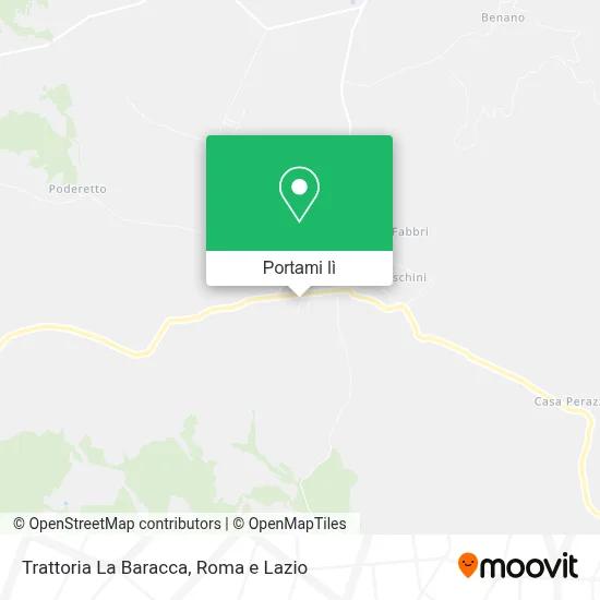 Mappa Trattoria La Baracca