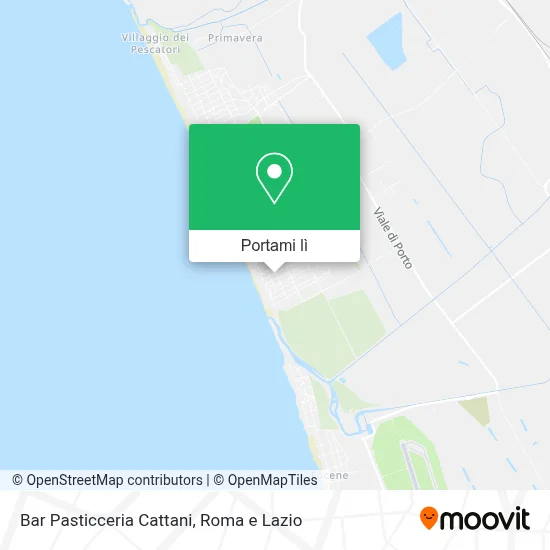 Mappa Bar Pasticceria Cattani