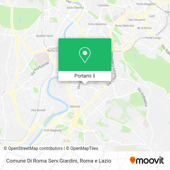 Mappa Comune Di Roma Serv.Giardini