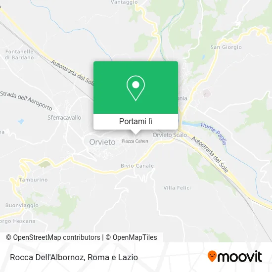 Mappa Rocca Dell'Albornoz