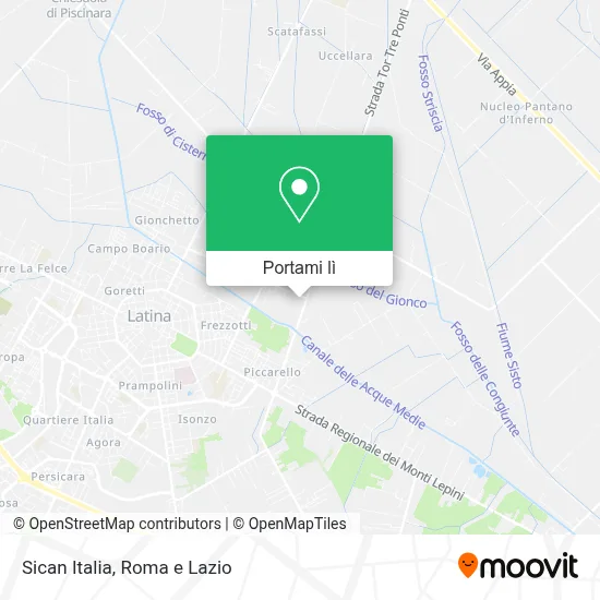 Mappa Sican Italia