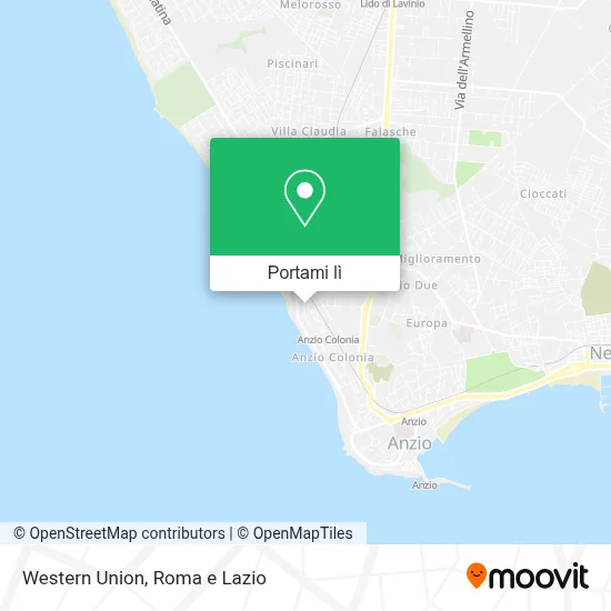 Mappa Western Union