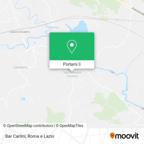 Mappa Bar Carlini