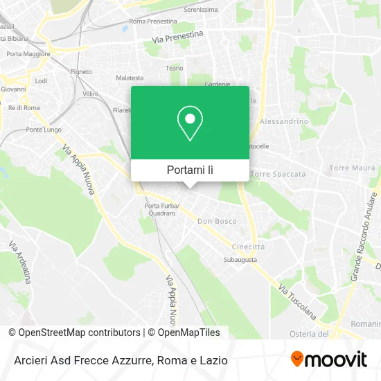Mappa Arcieri Asd Frecce Azzurre