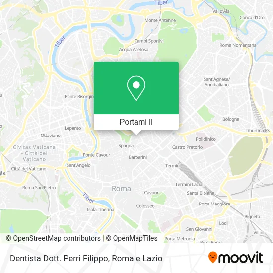 Mappa Dentista Dott. Perri Filippo