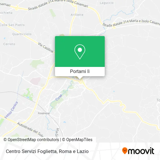 Mappa Centro Servizi Foglietta