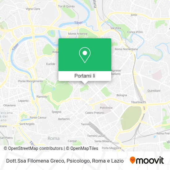 Mappa Dott.Ssa Filomena Greco, Psicologo