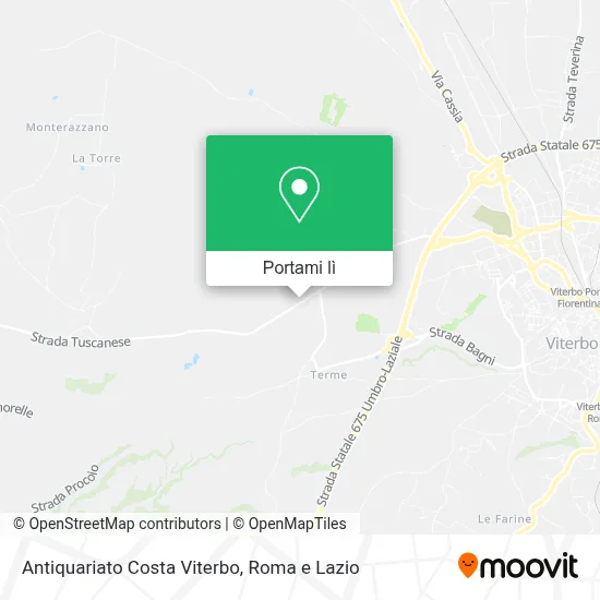 Mappa Antiquariato Costa Viterbo