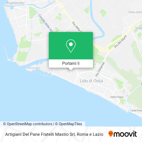 Mappa Artigiani Del Pane Fratelli Mastio Srl