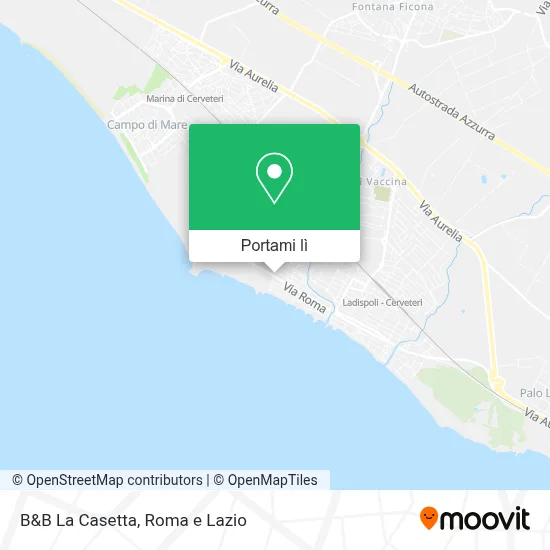 Mappa B&B La Casetta