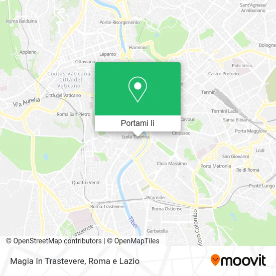 Mappa Magia In Trastevere
