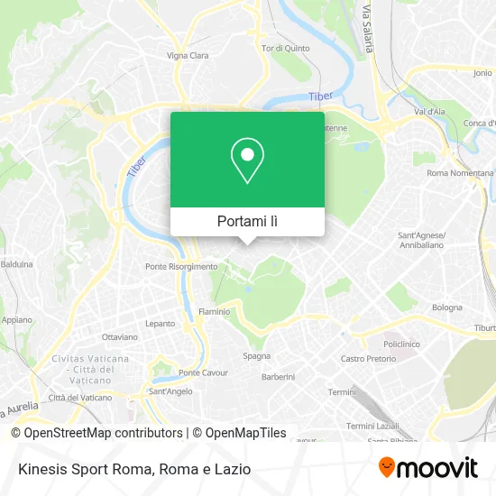 Mappa Kinesis Sport Roma