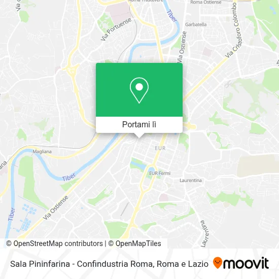 Mappa Sala Pininfarina - Confindustria Roma