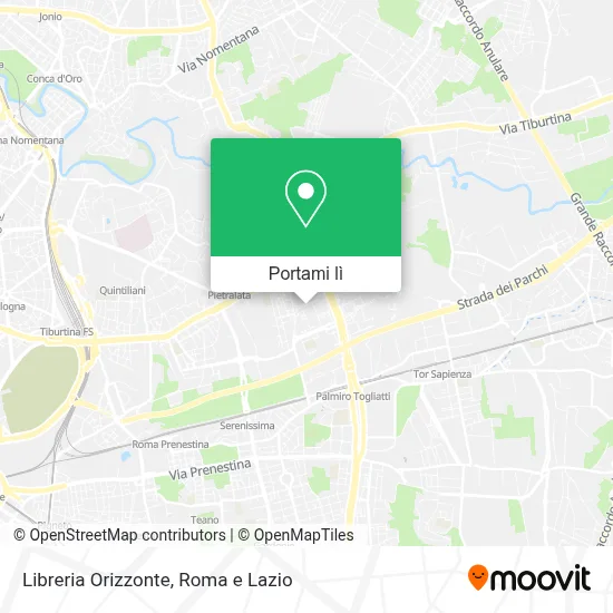 Mappa Libreria Orizzonte