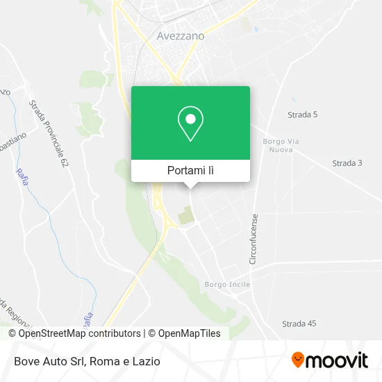 Mappa Bove Auto Srl