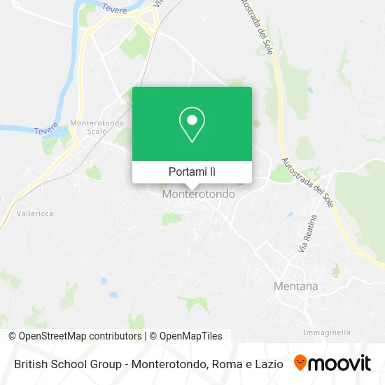 Mappa British School Group - Monterotondo