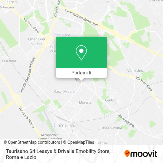 Mappa Taurisano Srl Leasys & Drivalia Emobility Store