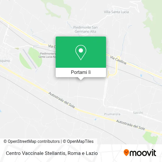 Mappa Centro Vaccinale Stellantis