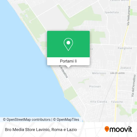 Mappa Bro Media Store Lavinio