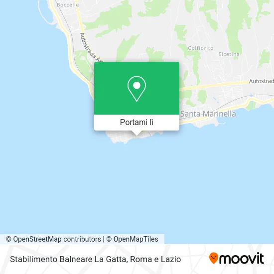 Mappa Stabilimento Balneare La Gatta