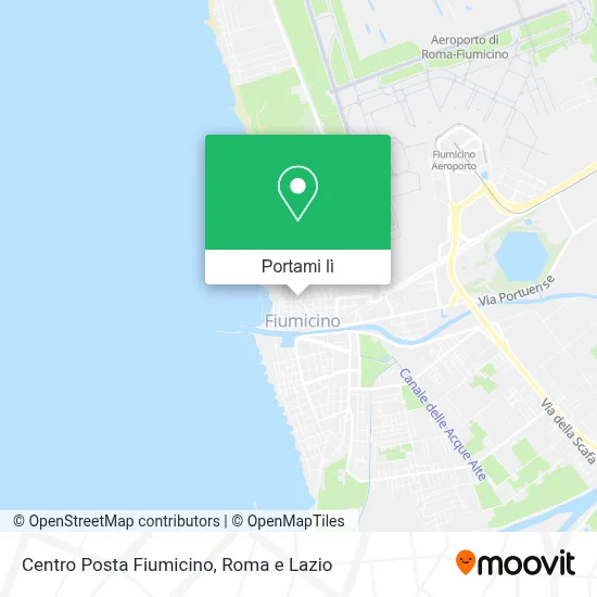 Mappa Centro Posta Fiumicino