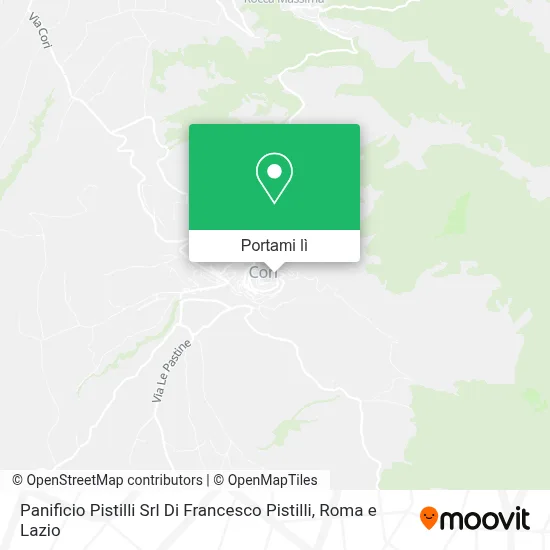 Mappa Panificio Pistilli Srl Di Francesco Pistilli