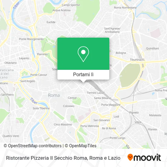Mappa Ristorante Pizzeria Il Secchio Roma