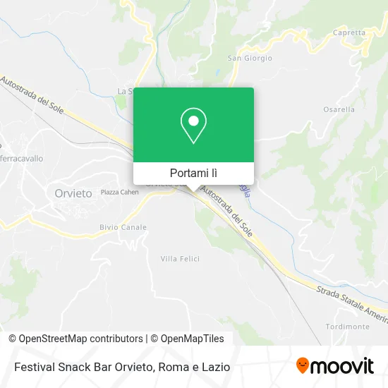 Mappa Festival Snack Bar Orvieto