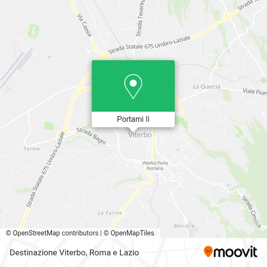 Mappa Destinazione Viterbo