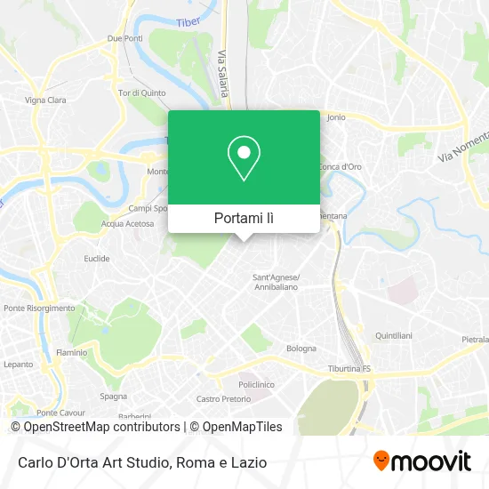 Mappa Carlo D'Orta Art Studio