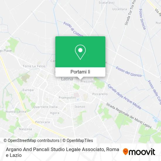 Mappa Argano And Pancali Studio Legale Associato