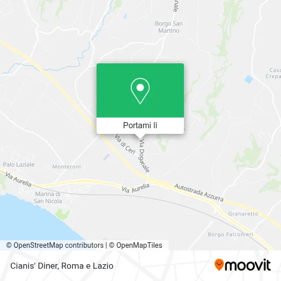 Mappa Cianis' Diner
