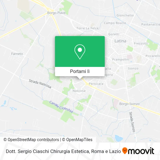 Mappa Dott. Sergio Ciaschi Chirurgia Estetica