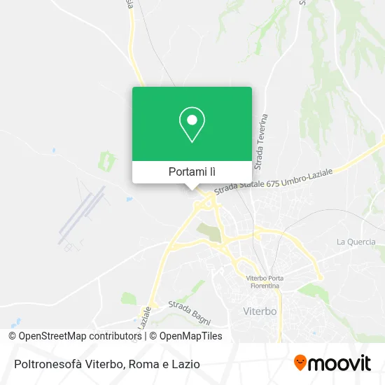 Mappa Poltronesofà Viterbo