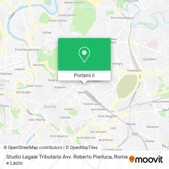 Mappa Studio Legale Tributario Avv. Roberto Pierluca