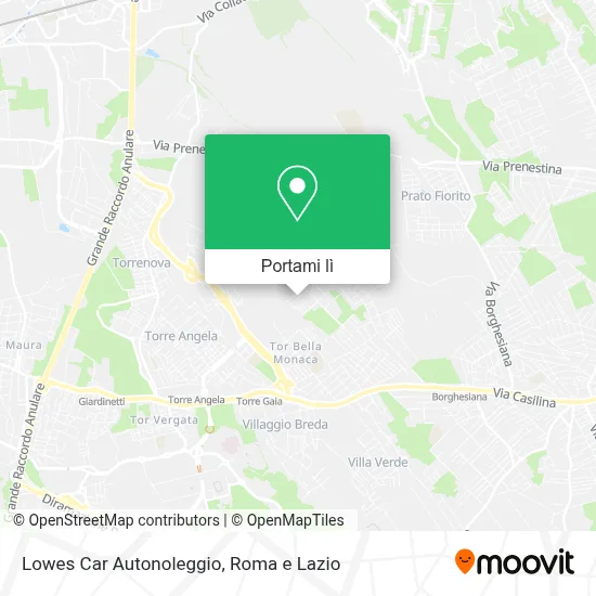 Mappa Lowes Car Autonoleggio