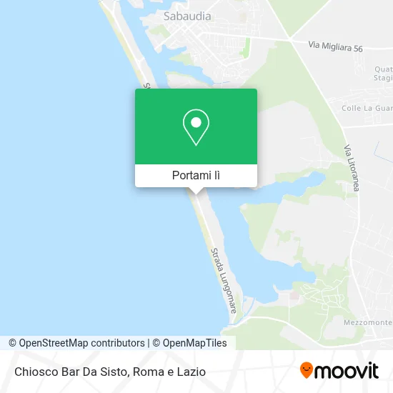 Mappa Chiosco Bar Da Sisto