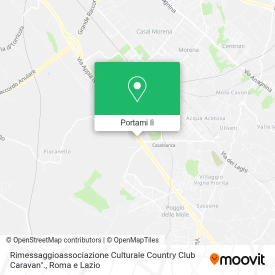 Mappa Rimessaggioassociazione Culturale Country Club Caravan".