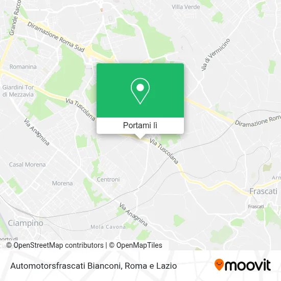 Mappa Automotorsfrascati Bianconi