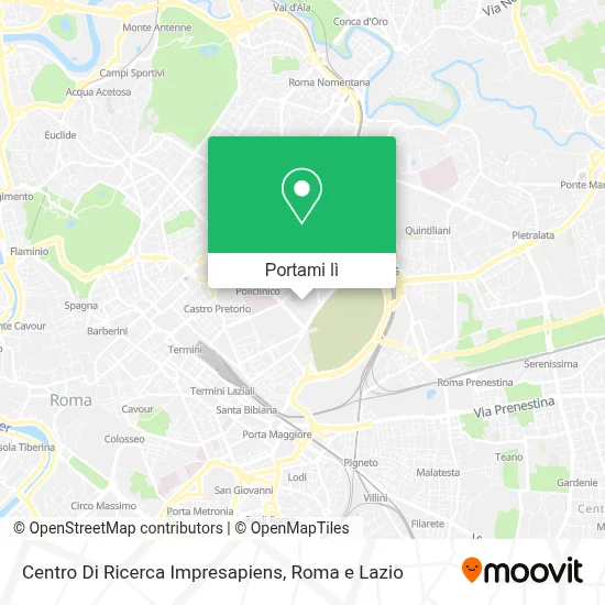 Mappa Centro Di Ricerca Impresapiens