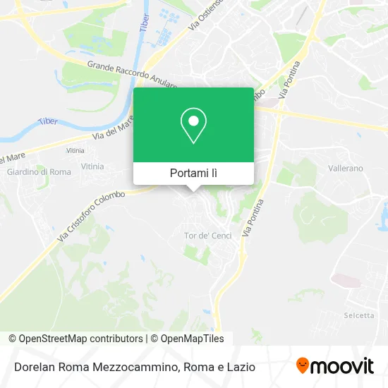 Mappa Dorelan Roma Mezzocammino