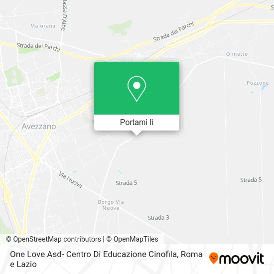 Mappa One Love Asd- Centro Di Educazione Cinofila