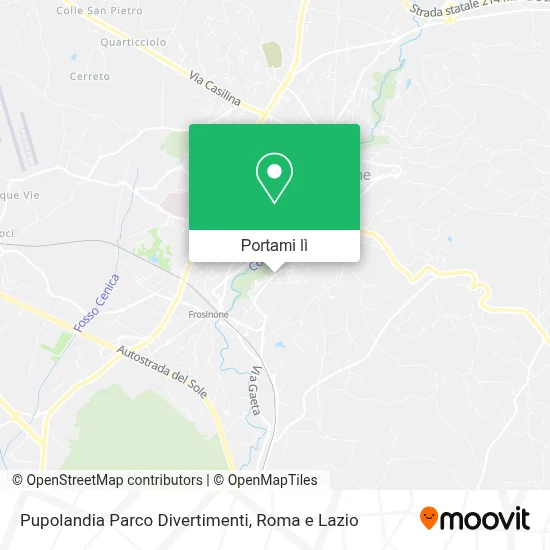 Mappa Pupolandia Parco Divertimenti