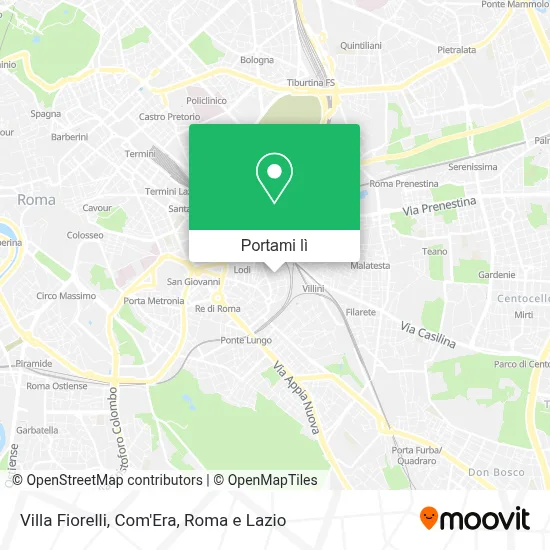 Mappa Villa Fiorelli, Com'Era