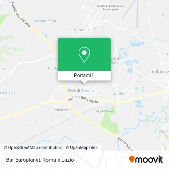 Mappa Bar Europlanet
