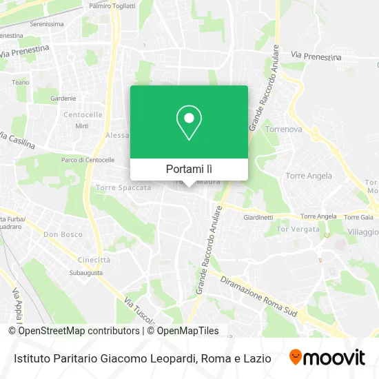 Mappa Istituto Paritario Giacomo Leopardi