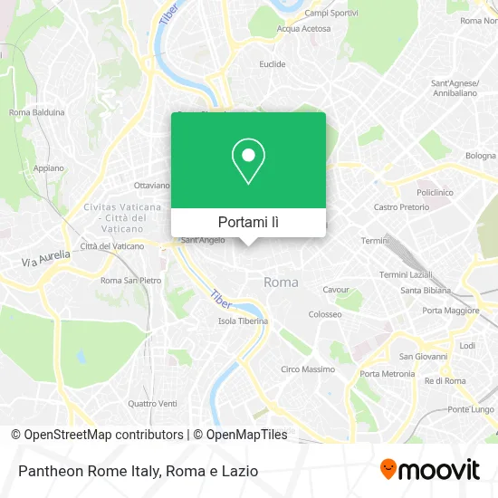 Mappa Pantheon Rome Italy